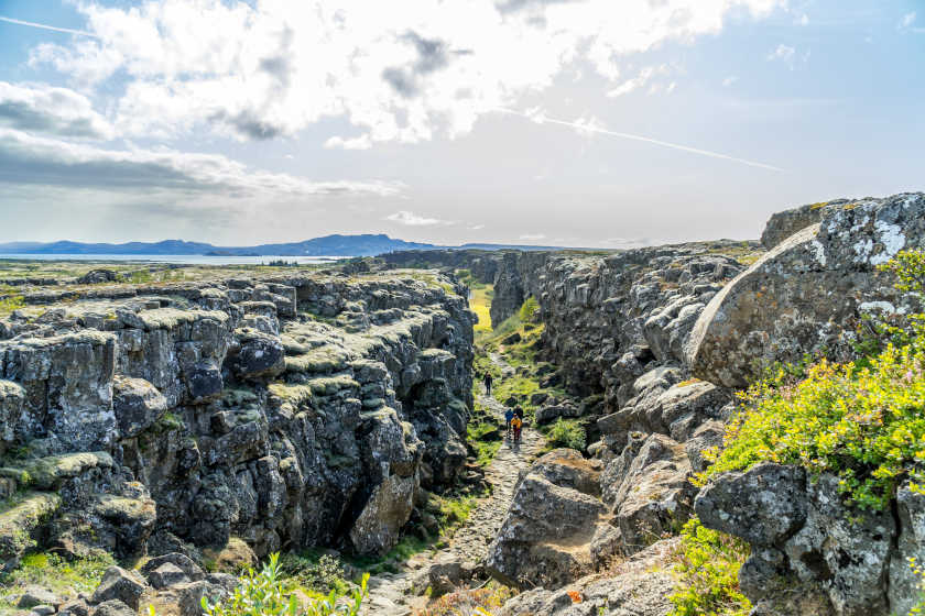 Ruptura de fallas visible en Þingvellir